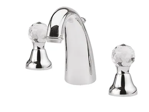 ODESSA CRYSTAL - F3912A/S - 3 hole countertop washbasin tap - Tap by Rubinetteria Giulini