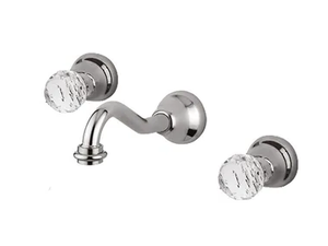 ODESSA CRYSTAL - F3923/S - 3 hole wall-mounted washbasin tap - Tap by Rubinetteria Giulini