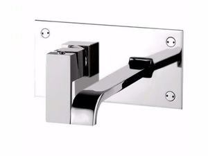 PABLOLUX - F9809 - Wall-mounted single handle washbasin mixer with plate - Tap by Rubinetteria Giulini