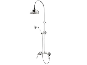 PRAGA - PRAGA CRYSTAL - F7507WC-S - Wall-mounted shower panel with overhead shower - Shower panel by Rubinetteria Giulini