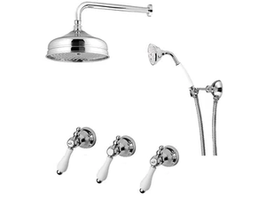 PRAGA - PRAGA CRYSTAL - F7516W2KB - Shower set with overhead shower - Shower by Rubinetteria Giulini