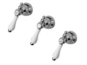 PRAGA - PRAGA CRYSTAL - F7516W3 - 3 hole shower tap with diverter - Shower by Rubinetteria Giulini
