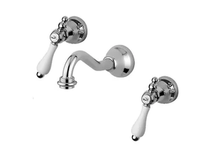 PRAGA - PRAGA CRYSTAL - F7522 - 3 hole wall-mounted washbasin tap - Tap by Rubinetteria Giulini