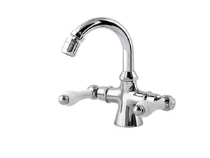 PRAGA - PRAGA CRYSTAL - F7535P - Countertop 1 hole bidet tap with swivel spout - Tap by Rubinetteria Giulini