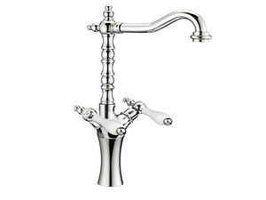 PRAGA - PRAGA CRYSTAL - FS7556AH - Countertop 1 hole washbasin tap with adjustable spout - Tap by Rubinetteria Giulini