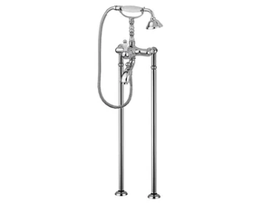 PRAGAMIX - PRAGAMIX CRYSTAL - F7510CT - Floor standing bathtub tap with hand shower - Tap by Rubinetteria Giulini