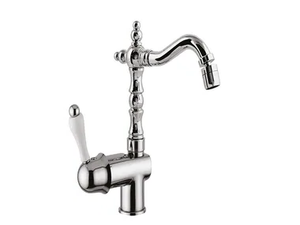 PRAGAMIX - PRAGAMIX CRYSTAL - F7529A - Countertop single handle bidet tap with swivel spout - Tap by Rubinetteria Giulini