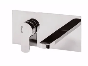 SURF - F5810 - 2 hole wall-mounted washbasin mixer with plate - Tap by Rubinetteria Giulini