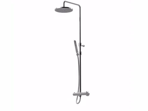 SURF - F8210WC-S - Wall-mounted thermostatic shower panel with overhead shower - Shower panel by Rubinetteria Giulini