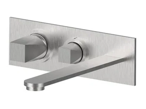 ALINE 49528V3 - Wall-mounted stainless steel bathtub mixer with diverter - Tap by Rubinetterie Frattini