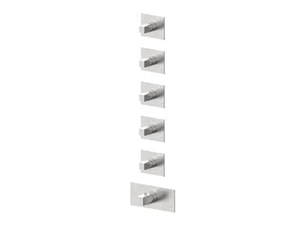 ALINE 49760V5 - 6 hole thermostatic stainless steel shower mixer - Shower by Rubinetterie Frattini