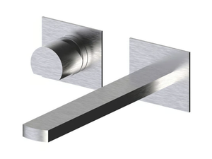 BORGIA - 2 hole wall-mounted stainless steel washbasin mixer - Tap by Rubinetterie Frattini