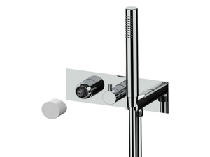 NARCISO S 78529S - Wall-mounted bathtub mixer with hand shower - Tap by Rubinetterie Frattini