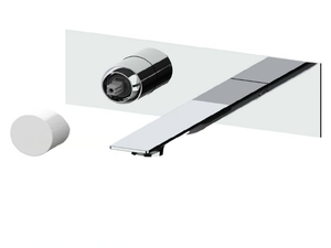NARCISO S 78548AS - Wall-mounted washbasin mixer with plate - Tap by Rubinetterie Frattini