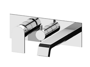TOLOMEO 83528 - Wall-mounted bathtub mixer with diverter - Tap by Rubinetterie Frattini