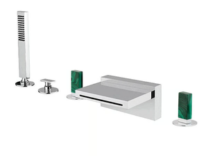 VITA DUE 53029AVM - Deck mounted waterfall bathtub tap with hand shower - Tap by Rubinetterie Frattini