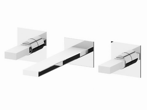 VITA DUE 53046BM - Wall-mounted washbasin mixer with individual rosettes - Tap by Rubinetterie Frattini