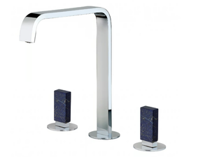 VITA DUE 53068BL - Washbasin mixer with individual rosettes without waste - Tap by Rubinetterie Frattini