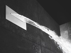 13B-BC - Wall-mounted stainless steel waterfall spout - Tap by Rubinetterie Mariani