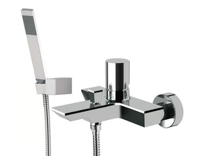 5TH AVENUE - Wall-mounted bathtub mixer with hand shower - Tap by Rubinetterie Mariani