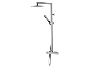 A39-C2 - Wall-mounted thermostatic shower panel with overhead shower - Shower panel by Rubinetterie Mariani