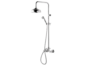 A44-CD - Wall-mounted shower panel with overhead shower - Shower panel by Rubinetterie Mariani
