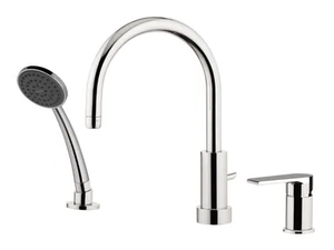ARTIC 237-AT - 3 hole chromed brass bathtub set with hand shower - Tap by Rubinetterie Mariani