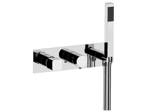ICON-Q - Recessed wall-mounted bathtub set with hand shower - Tap by Rubinetterie Mariani
