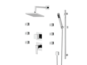 POLAR - Shower mixer with diverter with hand shower with overhead shower - Shower by Rubinetterie Mariani