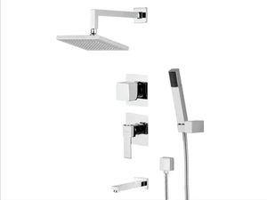 POLAR - Shower mixer with hand shower with overhead shower - Shower by Rubinetterie Mariani