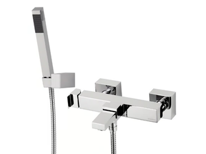 POLAR - Wall-mounted single handle bathtub mixer with hand shower - Tap by Rubinetterie Mariani