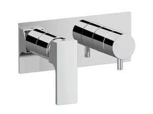 REBEL - Recessed 2 hole bathtub mixer with diverter - Tap by Rubinetterie Mariani