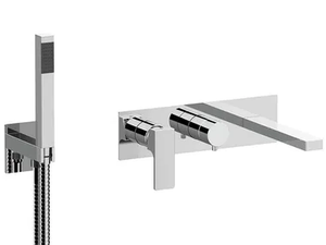 REBEL - Recessed single handle bathtub mixer with hand shower - Tap by Rubinetterie Mariani