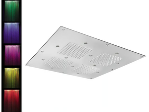 SQ0-L2 - LED built-in overhead shower with chromotherapy - Shower by Rubinetterie Mariani