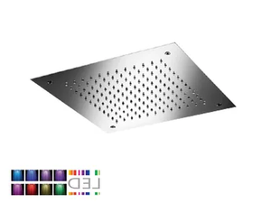 SQ0-L7 - LED built-in stainless steel overhead shower with chromotherapy - Shower by Rubinetterie Mariani