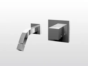 BAMBOO QUADRO 3868MC - 2 hole wall-mounted washbasin mixer - Tap by RUBINETTERIE STELLA