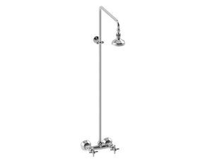 ITALICA 3283-301-314A-90 - Wall-mounted shower panel with overhead shower - Shower panel by RUBINETTERIE STELLA