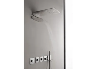 3.6 - 5 hole stainless steel shower set with hand shower - Shower by Rubinetterie Treemme