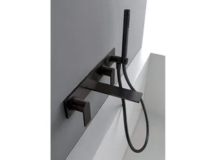 3.6 - Stainless steel bathtub mixer with hand shower - Tap by Rubinetterie Treemme