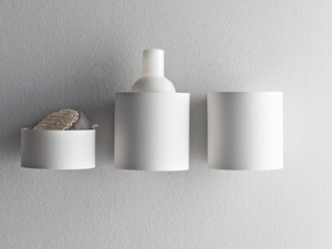 40MM - Set of toothbrush holder and soap dish - Sanitary accessories by Rubinetterie Treemme