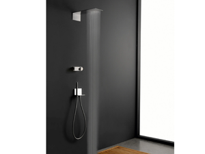 5MM - Stainless steel shower set with hand and overhead shower - Shower by Rubinetterie Treemme