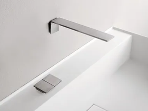 5MM - Wall-mounted stainless steel washbasin mixer - Tap by Rubinetterie Treemme