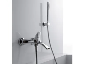 HEDO' - Wall-mounted bathtub mixer with hand shower - Tap by Rubinetterie Treemme