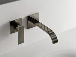 IOS - Wall-mounted brass washbasin mixer - Tap by Rubinetterie Treemme