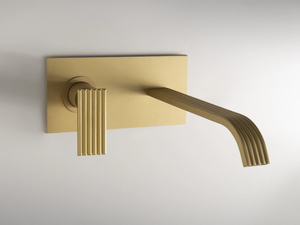 IOS - Wall-mounted brass washbasin mixer - Tap by Rubinetterie Treemme