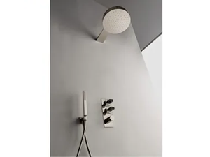 KEA - Brass shower mixer with overhead shower - Shower by Rubinetterie Treemme