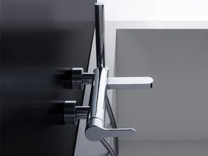 KLAB - Wall-mounted external brass bathtub set with hand shower - Tap by Rubinetterie Treemme