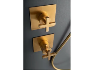 LINE - Thermostatic brass shower mixer - Shower by Rubinetterie Treemme