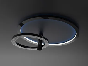 LOOP - Ceiling mounted round overhead shower - Shower by Rubinetterie Treemme