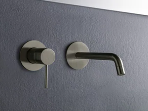 UP+ - Wall-mounted single handle brass washbasin mixer - Tap by Rubinetterie Treemme